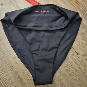 Left On Friday - Hi Hi Swim Bikini Bottom - Size M - NWT - Black